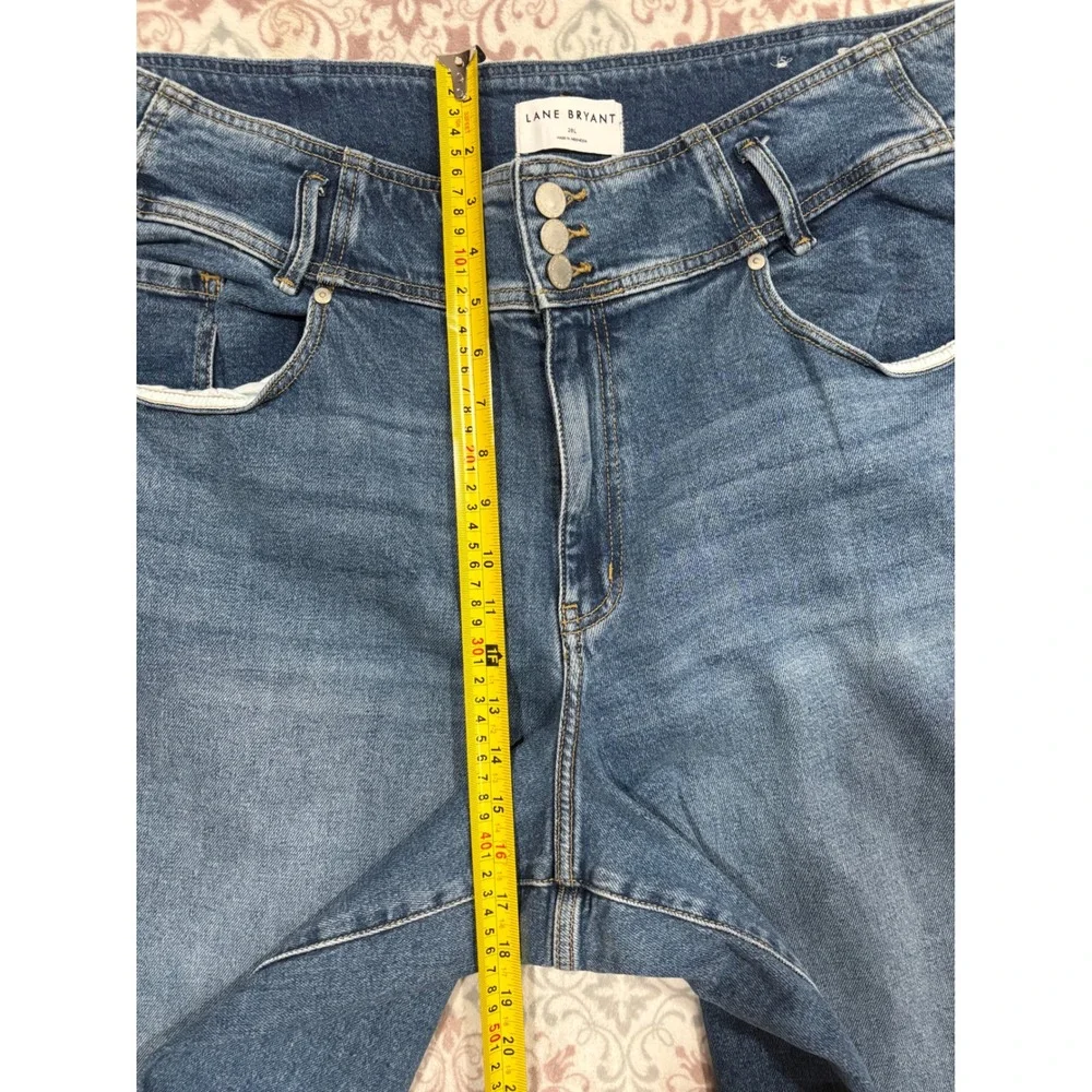 Lane Bryant Signature Fit Ultra High Rise Wide Leg Jeans Medium Wash Blue 20L